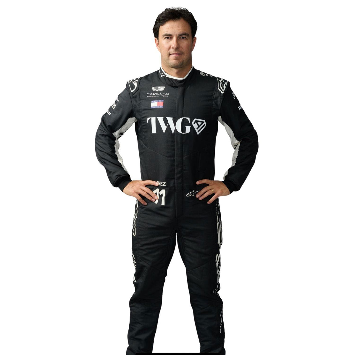 Sergio Perez 2026 Racing Suit Replica: sergio Perez F1 Race Replica Cadillac Grand Prix Suit.