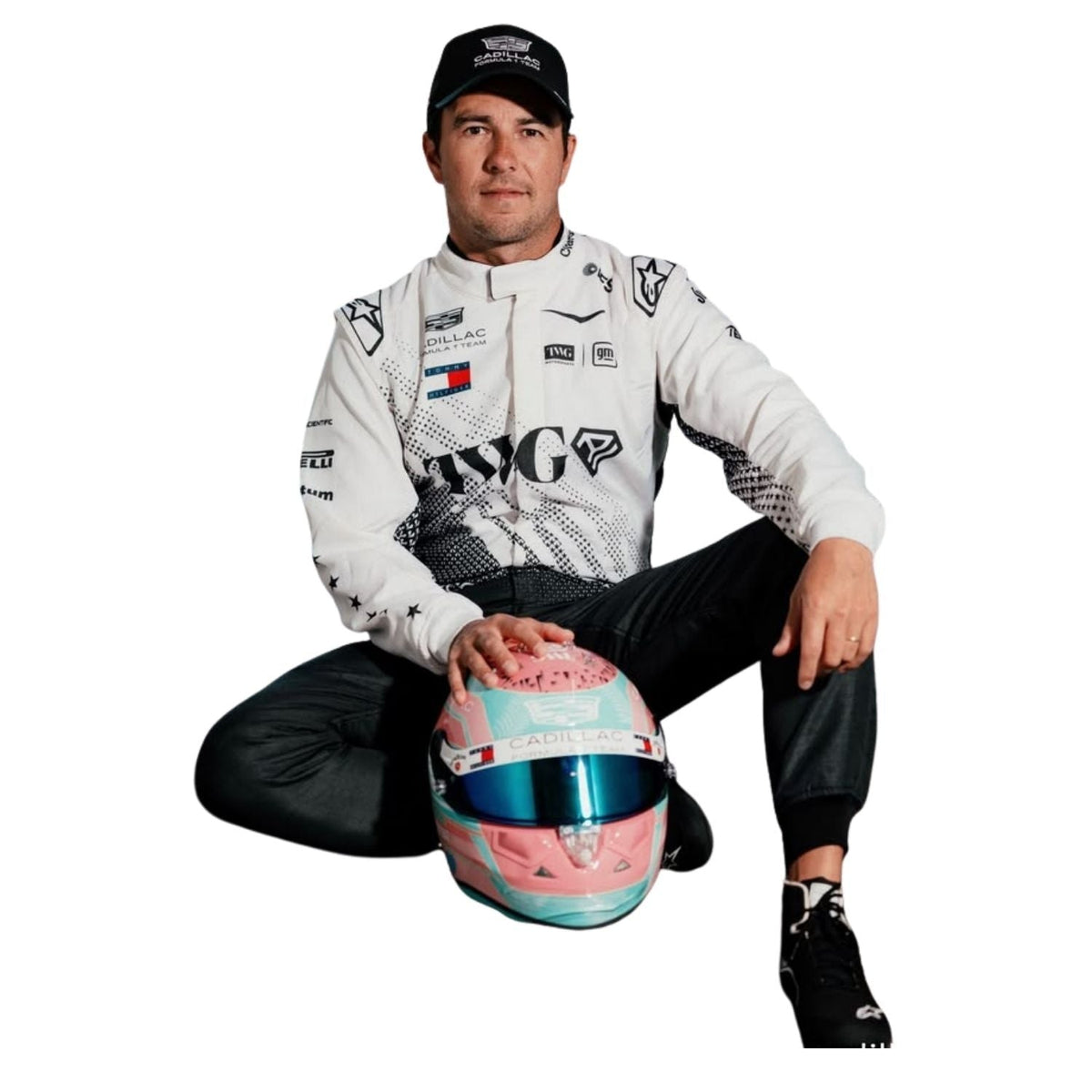 Sergio Perez Racing Suit Replica 2026 Miami GP: sergio Perez F1 Race Replica Cadillac Miami GP Grand Prix Suit.
