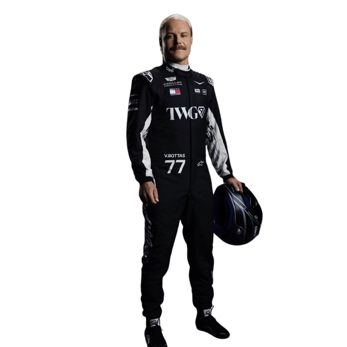 Valtteri Bottas Racing Suit Replica 2026: valtteri Bottas F1 Race Cadillac Driver Suit.