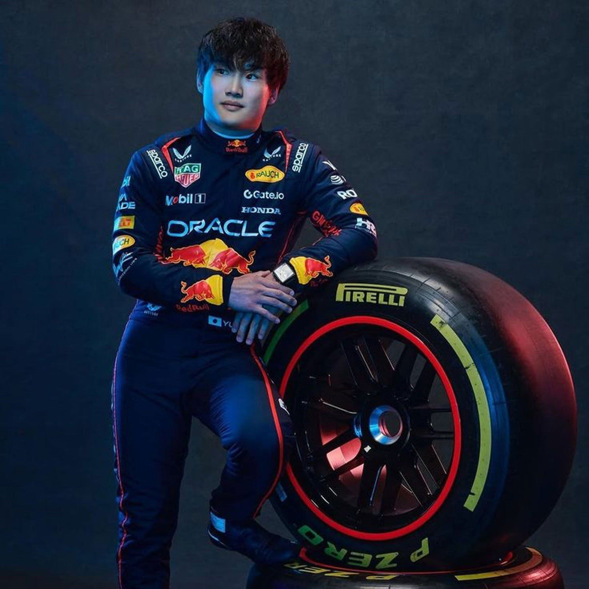 2025 Yuki Tsunoda Racing Suit Replica: yuki Tsunoda F1 Race Replica Red Bull Grand Prix Suit.